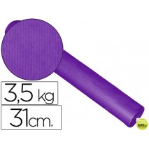 PAPEL FANTASIA KRAFT BLANCO KFC-BOBINA 31 CM -3,5 KG -COLOR LILA
