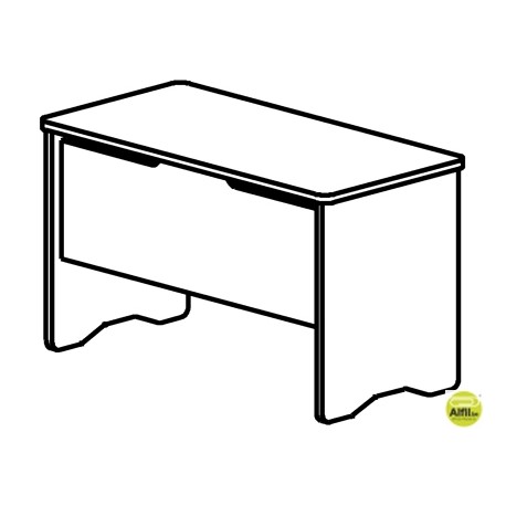 MESA OFICINA ROCADA SERIE WORK 120X60 ACABADO AA01 HAYA/HAYA