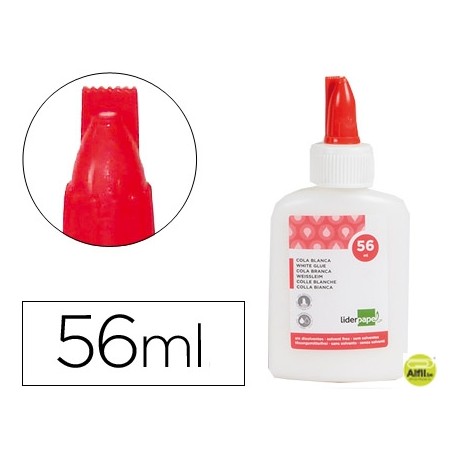PEGAMENTO COLA BLANCA LAVABLE LIDERPAPEL 56 ML