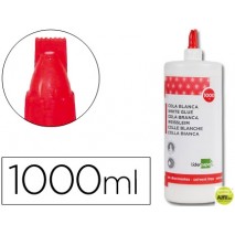 PEGAMENTO COLA BLANCA LAVABLE LIDERPAPEL 1000 ML