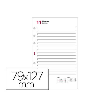 RECAMBIO AGENDA FINOCAM 603 ANUALIDAD -127X79 MM UN DIA PAGINA TEXTO EN CATALAN