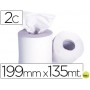 PAPEL SECAMANOS 2 CAPAS 199 MM X 135 MT -MANDRIL 76 MMDIAMETRO 197 MM