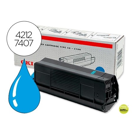 TONER OKI C5100/C5200/C5300/C5400 AZUL TIPO C6 (5.000PAG AROX)