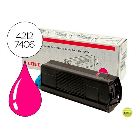 TONER OKI C5100/C5200/C5300/C5400 MAGENTA TIPO C6 (5.000 PAGAPROX)
