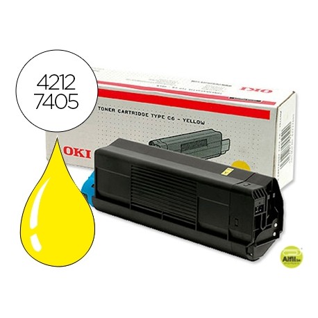 TONER OKI C5100/C5200/C5300/C5400 AMARILLO TIPO C (5.000PAG APROX)
