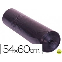 BOLSA BASURA DOMESTICA NEGRA 54X60 GALGA 100 -ROLLO DE 25 UNIDADES