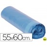 BOLSA BASURA DOMESTICA AZUL CIERRA FACIL 55X60 GALGA 120 -ROLLO DE 20 UNIDADES
