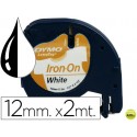CINTA DYMO 12MM PARA ROPA MAQUINA LETRATAG