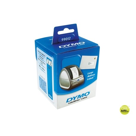 ETIQUETA ADHESIVA DYMO 99012 -TAMAÑO 89X36 MM PARA IMPRESORA 400 260 ETIQUETAS USO DIRECCIONES PAPEL