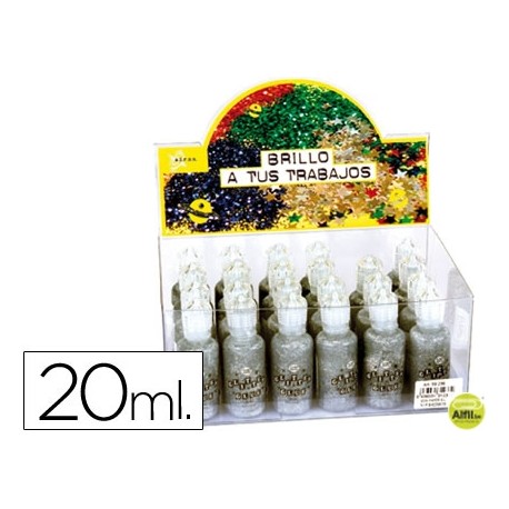 PURPURINA COLA COLOR PLATA