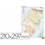 MAPA MUDO COLOR DIN A4 ARAGON -FISICO