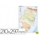 MAPA MUDO COLOR DIN A4 ARAGON -FISICO