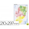 MAPA MUDO COLOR DIN A4 ARAGON -POLITICO