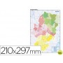 MAPA MUDO COLOR DIN A4 ARAGON -POLITICO
