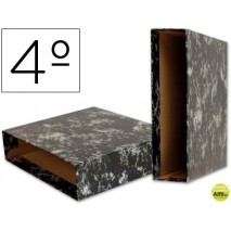 CAJA ARCHIVADOR LIDERPAPEL CLASSIC BLUE CUARTO NEGRA