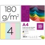 CARTULINA LIDERPAPEL A4 180G/M2 4 COLORES SURTIDOS