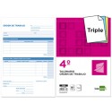 TALONARIO LIDERPAPEL ORDEN DE TRABAJO CUARTO ORIGINAL Y 2 COPIAS T355
