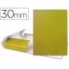 CARPETA PROYECTOS LIDERPAPEL FOLIO LOMO 30MM CARTON GOFRADO AMARILLA