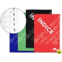 INDICE LIDERPAPEL TAPA CARTONCILLO CUARTO 24 HOJAS 70G/M2 COLORES SURTIDOS