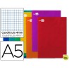 LIBRETA LIDERPAPEL WRITE A5 80 HOJAS 60G/M2 CUADRO 4MM CON MARGEN