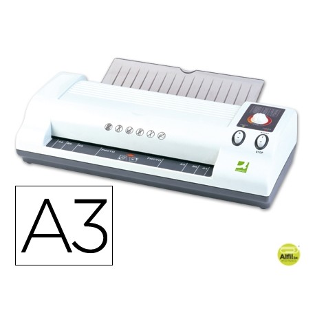 PLASTIFICADORA Q-CONNECT KF00773 DIN A3 ALTO RENDIMIENTO DE CUATRO RODILLOS