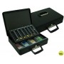 CAJA CAUDALES Q-CONNECT 14,5" 370X270X95 MM CON PORTAMONEDAS Y BANDEJA PARA BILLETES
