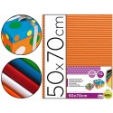 CARTON ONDULADO LIDERPAPEL 50 X 70CM 161G/M2 NARANJA