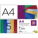 CARTULINA LIDERPAPEL A4 235 G/M2 METALIZADA 5 COLORES SURTIDOS