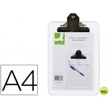 PORTANOTAS Q-CONNECT PLASTICO TRANSPARENTE DIN A4