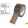 CINTA ADHESIVA Q-CONNECT POLIPROPILENO HAVANA 66 MT X 50 MM -PARA EMBALAJE BAJO RUIDO
