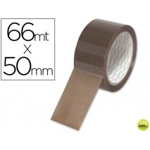CINTA ADHESIVA Q-CONNECT POLIPROPILENO HAVANA 66 MT X 50 MM -PARA EMBALAJE BAJO RUIDO
