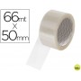 CINTA ADHESIVA Q-CONNECT POLIPROPILENO TRANSPARENTE 66 MT X 50 MM -PARA EMBALAJE -BAJO RUIDO
