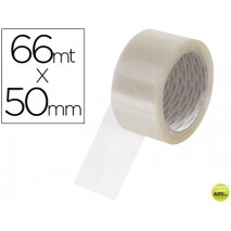 CINTA ADHESIVA Q-CONNECT POLIPROPILENO TRANSPARENTE 66 MT X 50 MM -PARA EMBALAJE -BAJO RUIDO