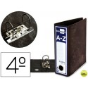 ARCHIVADOR DE PALANCA LIDERPAPEL CUARTO APAISADO CLASSIC BLUE SIN RADO LOMO 80MM NEGRO COMPRESOR MET