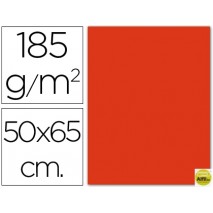 CARTULINA GUARRO TOMATE 50X65 CM -185 GR