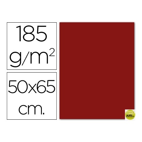 CARTULINA GUARRO GRANATE -50X65 CM -185 GR