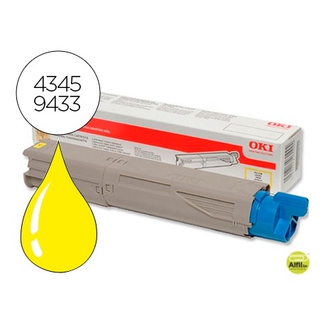 TONER OKI C3300/3400/3450 AMARILLO -1.500 PAG-