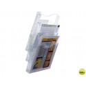 EXPOSITOR MURAL ARCHIVO 2000 DE PARED 3 BANDEJAS DIN A4 TRANSPARENTE 155X239X445 MM SEPARADORES MOVI