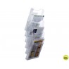 EXPOSITOR MURAL ARCHIVO 2000 DE PARED 6 BANDEJAS DIN A4 TRANSPARENTE 155X239X665 MM SEPARADORES MOVI