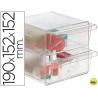 ARCHICUBO ARCHIVO 2000 2 CAJONES ORGANIZADOR MODULAR PLASTICO 190X152X152 MM INCLUYE 2 CLIPS DE SUJE