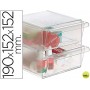 ARCHICUBO ARCHIVO 2000 2 CAJONES ORGANIZADOR MODULAR PLASTICO 190X152X152 MM INCLUYE 2 CLIPS DE SUJE