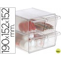 ARCHICUBO ARCHIVO 2000 4 CAJONES ORGANIZADOR MODULAR PLASTICO 190X152X152 MM INCLUYE 2 CLIPS DE SUJE
