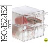 ARCHICUBO ARCHIVO 2000 4 CAJONES ORGANIZADOR MODULAR PLASTICO 190X152X152 MM INCLUYE 2 CLIPS DE SUJE