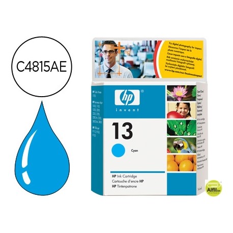 INK-JET HP OFFICEJET 9100/9120/9130 OFFICEJET PRO SERIE K850BUSINESS 1000/2000 CIAN N.13 -14ML- -105