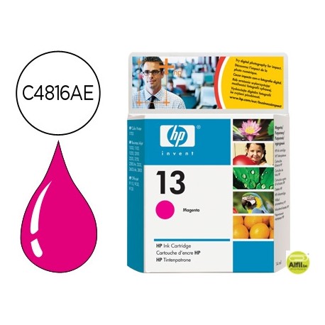 INK-JET HP OFFICEJET 9100/9120/9130 OFFICEJET PRO SERIE K850BUSINESS 1000/2000 MAGENTA N.13 -14ML- -
