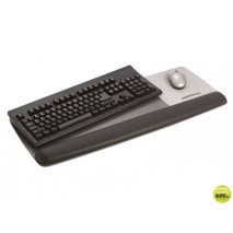 REPOSAMUNECAS 3M PARA TECLADO MAS SUPERFICIE PARA RATON PIELNEGRA LINEA PREVENCION TOTAL WR422LE