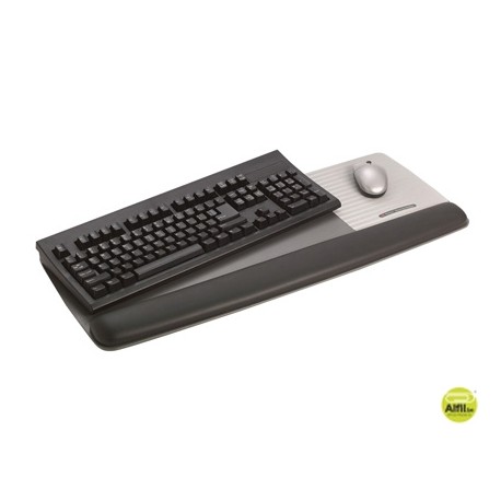 REPOSAMUNECAS 3M PARA TECLADO MAS SUPERFICIE PARA RATON PIELNEGRA LINEA PREVENCION TOTAL WR422LE