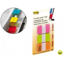 BANDERITAS SEPARADORAS RIGIDASDISPENSADOR 3 COLORES POST-IT INDEX 686-PGO MEDIANOS22 BANDERITAS POR