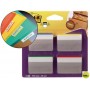 BANDERITAS SEPARADORAS RIGIDASDISPENSADOR 4 COLORES POST-IT INDEX 686A-1 GRANDES 24 BANDERITAS