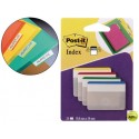 BANDERITAS SEPARADORAS RIGIDASDISPENSADOR 4 COLORES POST-IT INDEX 686-F-1 GRANDES 24 BANDERITAS